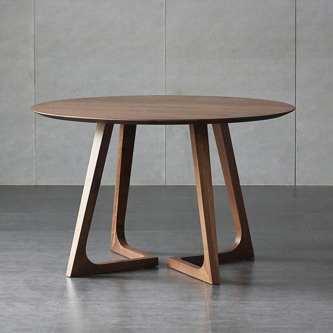 Table à manger moderne à double piédestal
