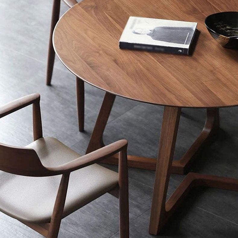 Table à manger moderne à double piédestal