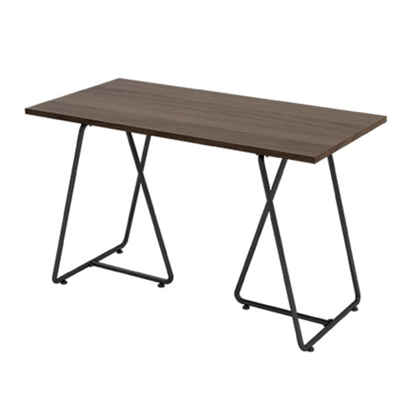 Industrial Style Solid Wood Dinner Room Kitchen Table Brown Sled Base Table for Dining Room