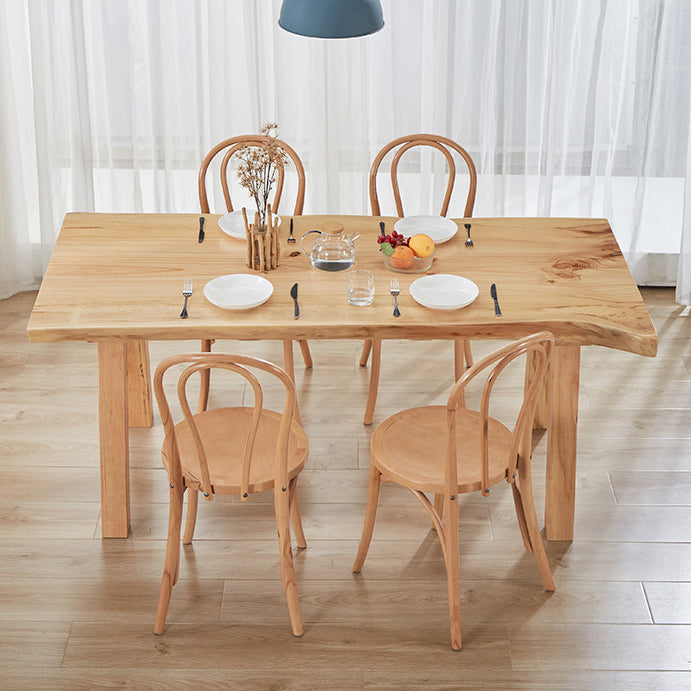 Tavolo da pranzo kaki standard glam tavolo da pranzo a forma di rettangolo in legno massiccio per cucina
