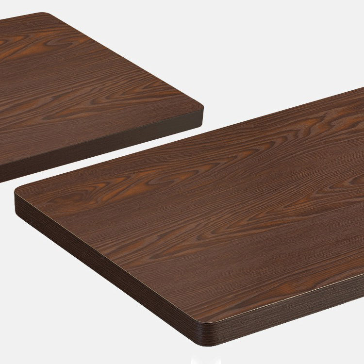 Industrial Wooden Dinner Room Kitchen Table Brown Pedestal Table for Dining Room