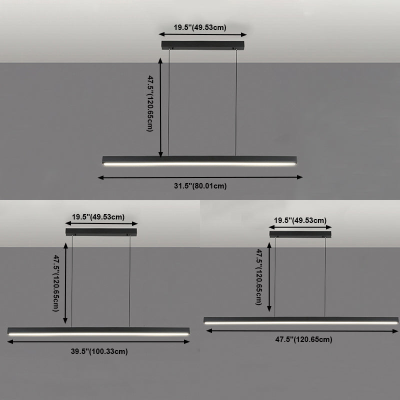 Minimalism Pendant Light Nordic Style LED Island Chandelier Light for Dining Room