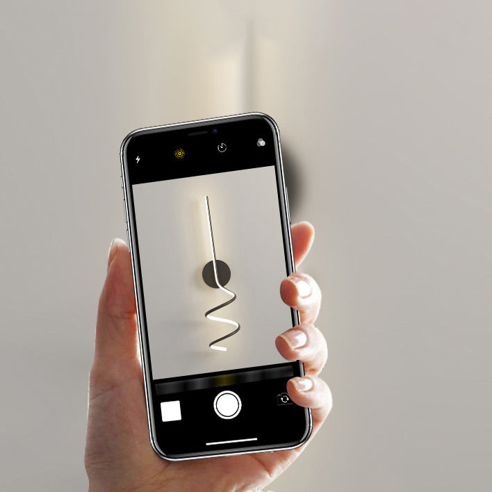 Moderno conciso conciso a parete a parete in alluminio sconde a parete lineare con ombra silicone