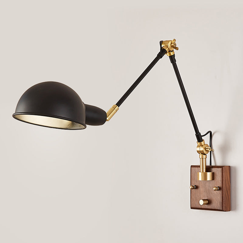 Éclair mural à bras rond à teinte