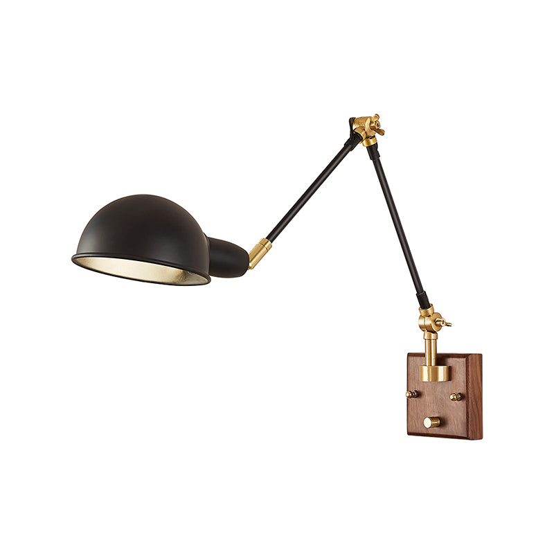 Éclair mural à bras rond à teinte