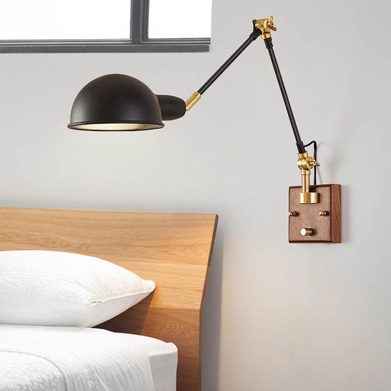 Éclair mural à bras rond à teinte