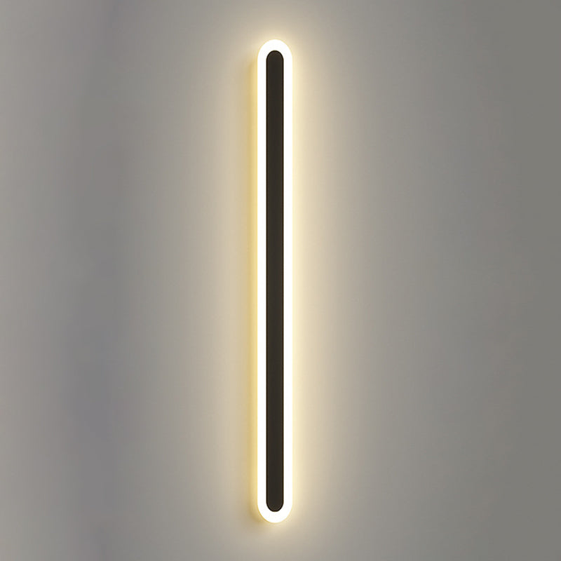 Lange strip schaduw wandverlichting moderne Noordse stijl metalen 1 lichte sconce lamp