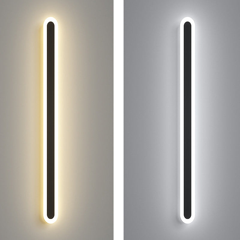 Lange strip schaduw wandverlichting moderne Noordse stijl metalen 1 lichte sconce lamp