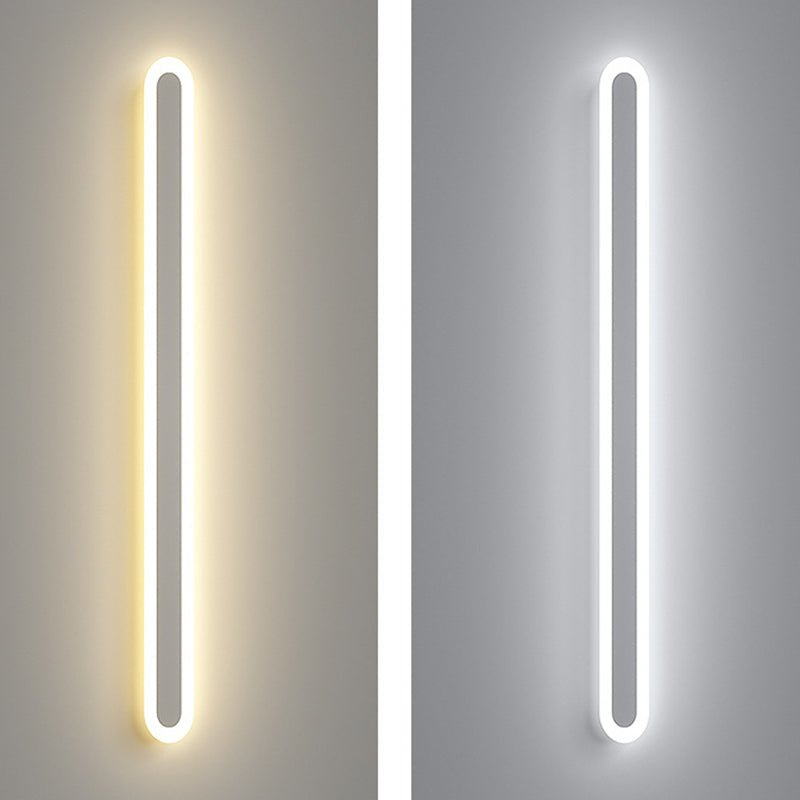Lange strip schaduw wandverlichting moderne Noordse stijl metalen 1 lichte sconce lamp