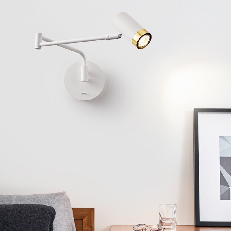 Metall Halbzylinder Schattenschwung Armwand Beleuchtung moderner Stil 1 Lichtleuchte Lampe