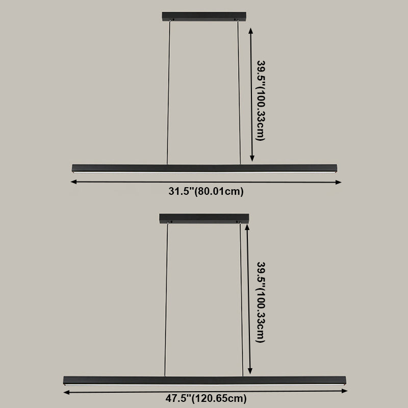 Minimalism Contemporary Style Island Pendant LED Island Chandelier Light for Dining Room