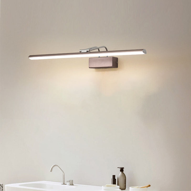 Luci di applique a parete lineare moderna Metal 1 Light Sconce Light con ombra acrilica