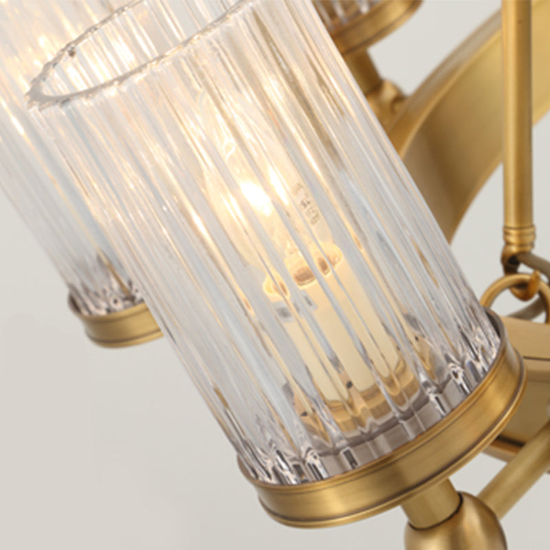 9-lights helder glas kroonluchter hanglamp moderne stijl cirkelvormige hanglampverlichting armaturen