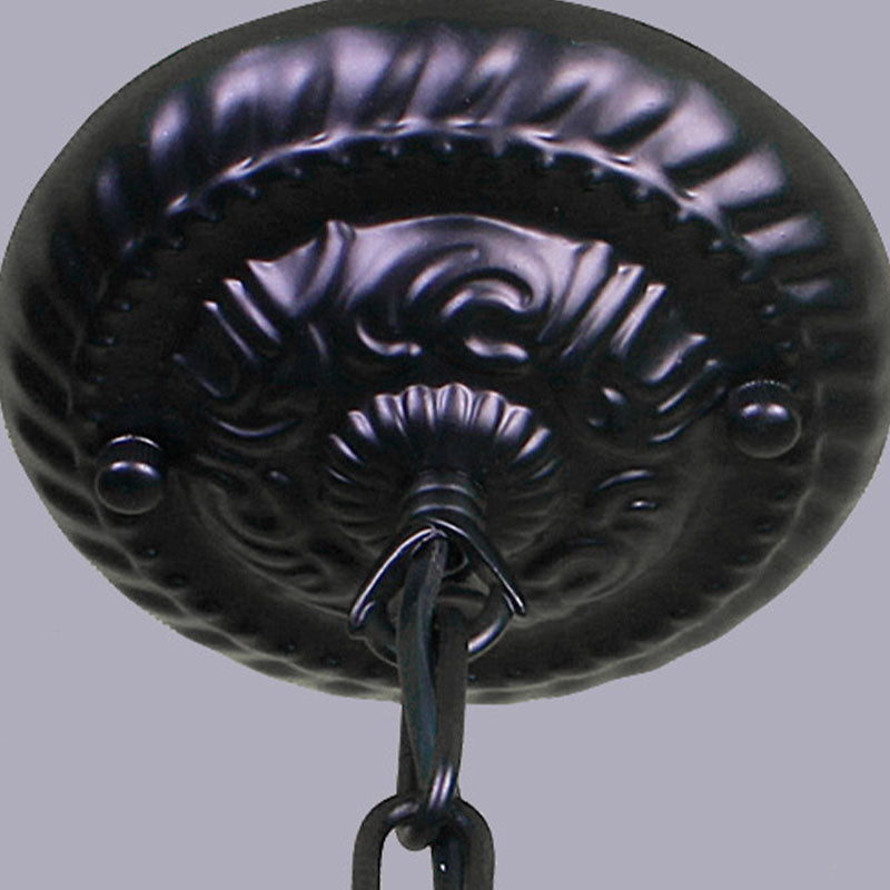 Minimalismo americano clásico Candelier de lámpara de metal ligero Lámpara de metal en acabado negro