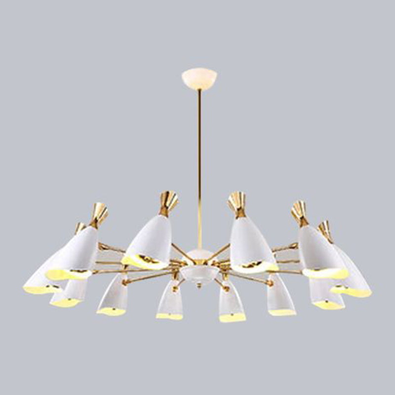 Moderne creatieve geometrische hanglampje Electroplate Metal kroonluchter voor woonkamer