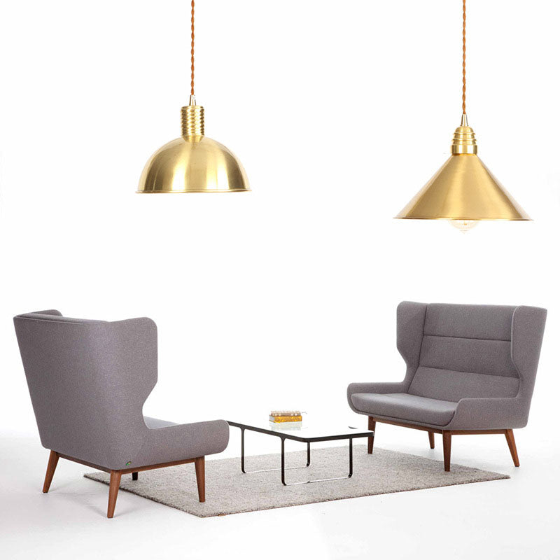 Zeitgenössischer Stil Metal -Runde Anhänger Beleuchtung Leuchten 1 leichte Deckenlichter in Gold