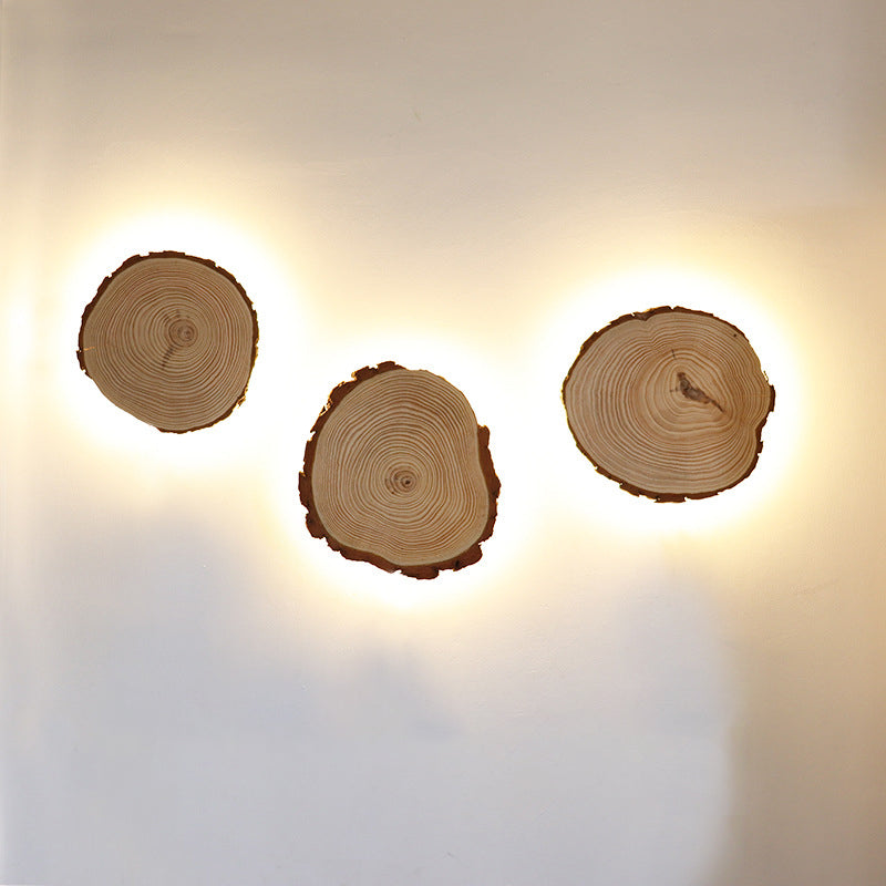 Moderne Wandbeleuchtung 1 Licht Wandleuchten Holzleuchten in Braun