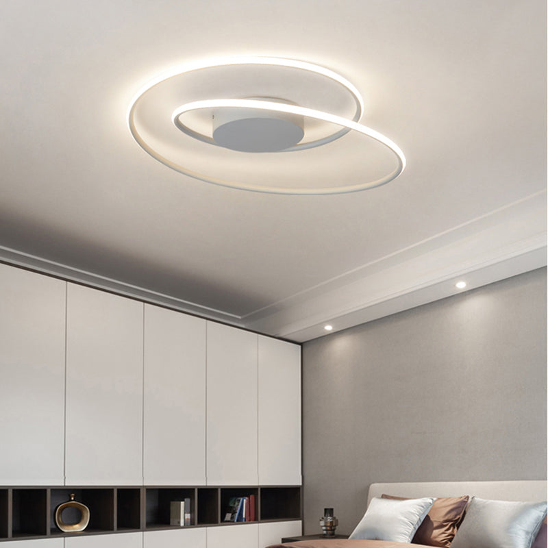 Lámpara de techo de línea LED con montaje empotrado estilo modernista para sala de estar y comedor
