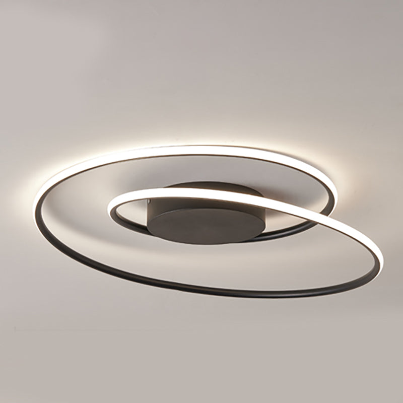 Lámpara de techo de línea LED con montaje empotrado estilo modernista para sala de estar y comedor