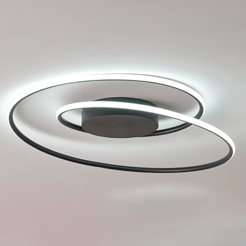 Lámpara de techo de línea LED con montaje empotrado estilo modernista para sala de estar y comedor