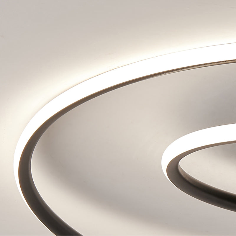 Lámpara de techo de línea LED con montaje empotrado estilo modernista para sala de estar y comedor
