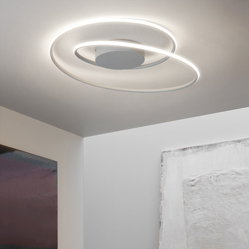 Lámpara de techo de línea LED con montaje empotrado estilo modernista para sala de estar y comedor