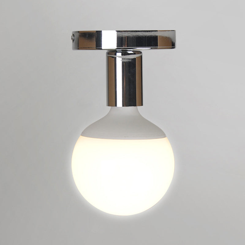 Industrial Flush Mount Light Fixture 1-Light Close To Ceiling Lamp for Restaurant