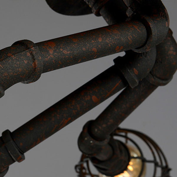 Industrial Flush Mount Light Fixture Multi-Head Ceiling Mounted Lamp with Metal Shade