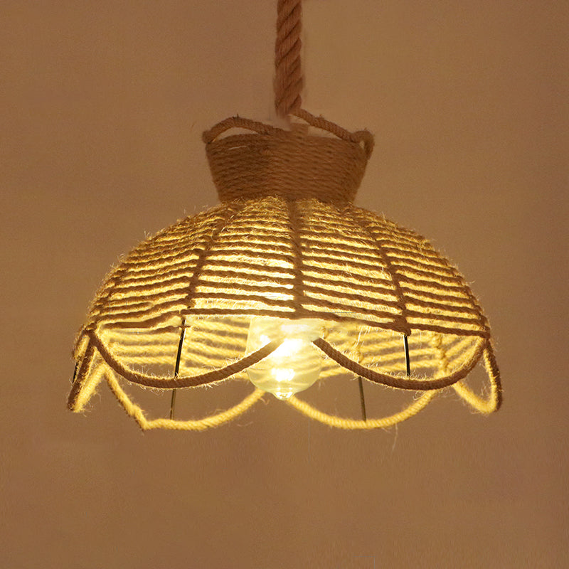 Seil kommerzieller Anhänger Beleuchtung Industrie Beige schattiertes Restaurant Anhänger Licht