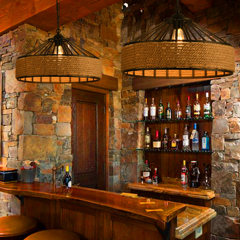 Seil kommerzieller Anhänger Beleuchtung Industrie Beige schattiertes Restaurant Anhänger Licht