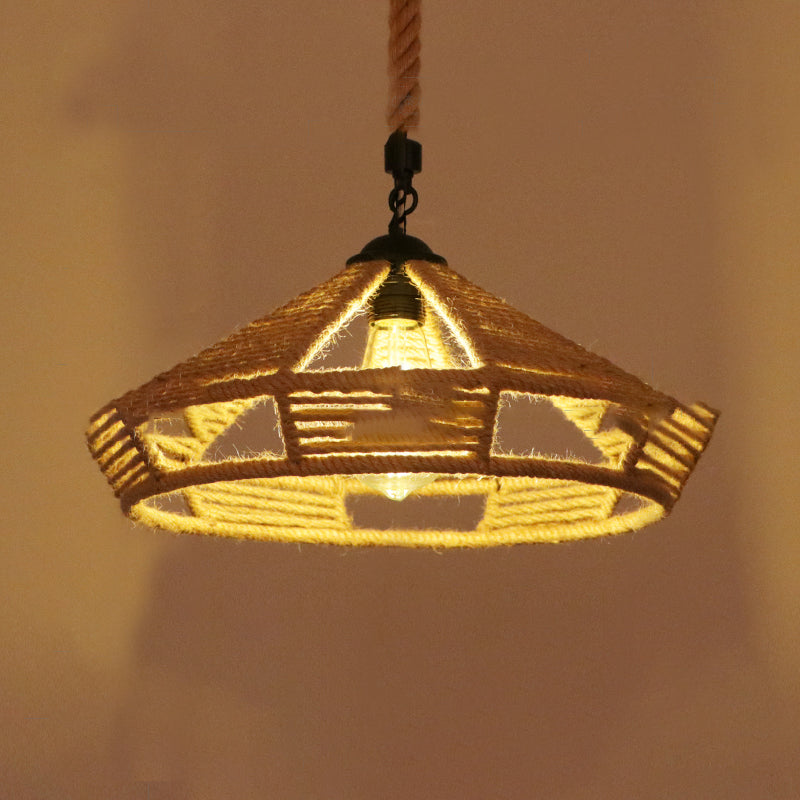 Seil kommerzieller Anhänger Beleuchtung Industrie Beige schattiertes Restaurant Anhänger Licht