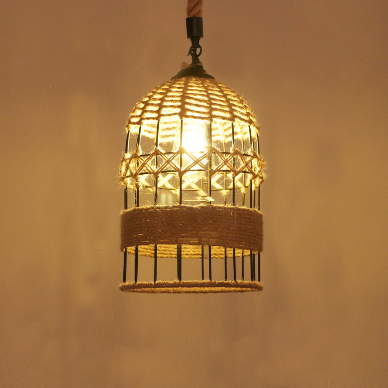 Seil kommerzieller Anhänger Beleuchtung Industrie Beige schattiertes Restaurant Anhänger Licht