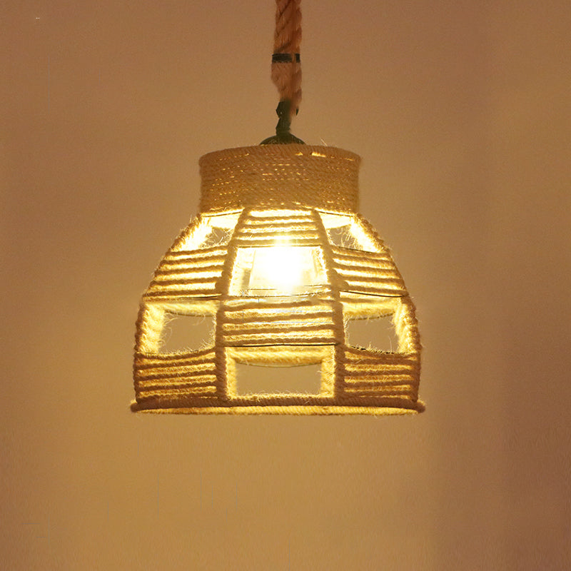 Seil kommerzieller Anhänger Beleuchtung Industrie Beige schattiertes Restaurant Anhänger Licht