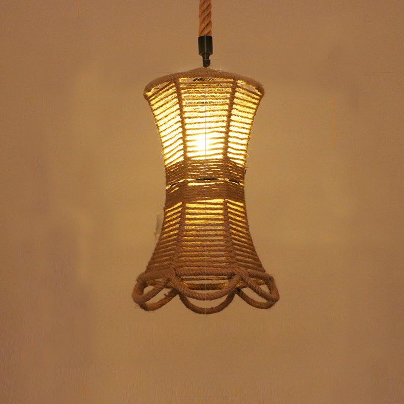 Seil kommerzieller Anhänger Beleuchtung Industrie Beige schattiertes Restaurant Anhänger Licht