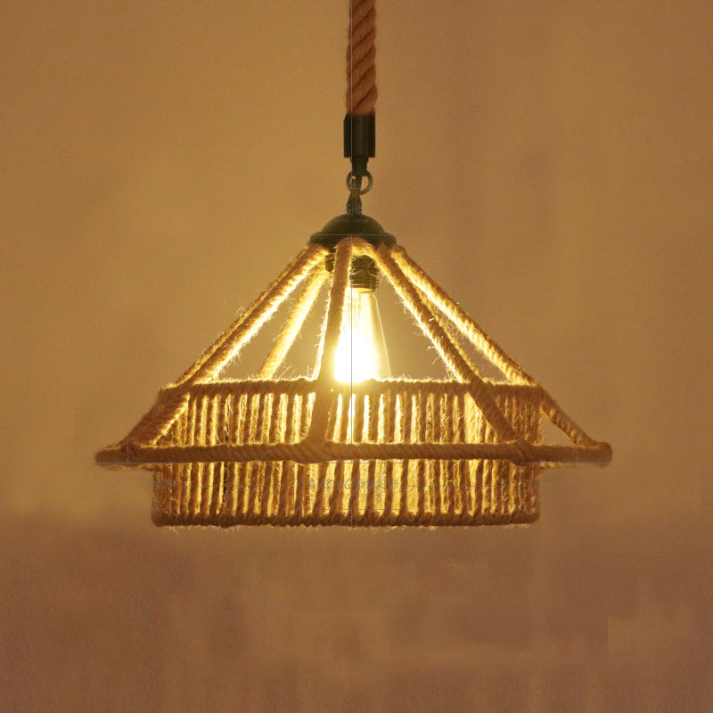 Seil kommerzieller Anhänger Beleuchtung Industrie Beige schattiertes Restaurant Anhänger Licht