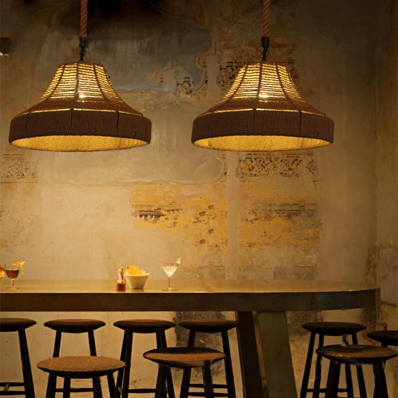 Seil kommerzieller Anhänger Beleuchtung Industrie Beige schattiertes Restaurant Anhänger Licht