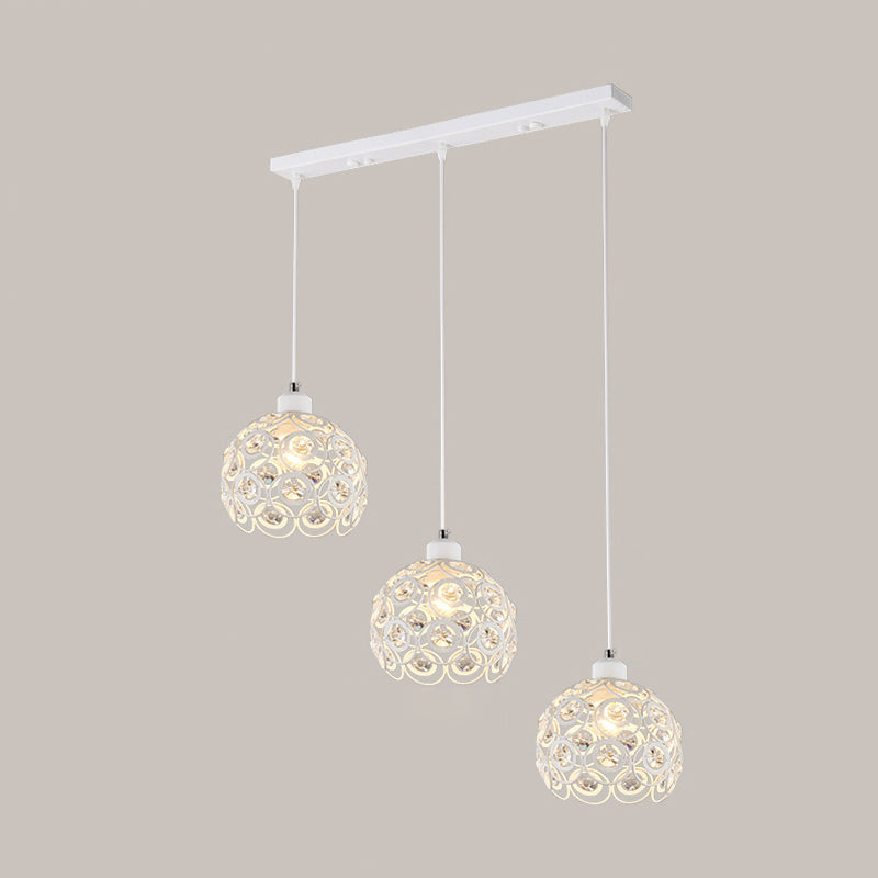 Accoglienza a ciondolo a ciondolo Globe Simplicity Crystal Crystal Dinning Room a sospensione Luce a sospensione
