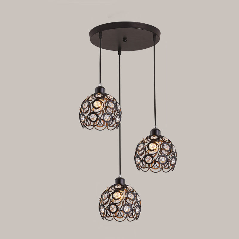 Accoglienza a ciondolo a ciondolo Globe Simplicity Crystal Crystal Dinning Room a sospensione Luce a sospensione