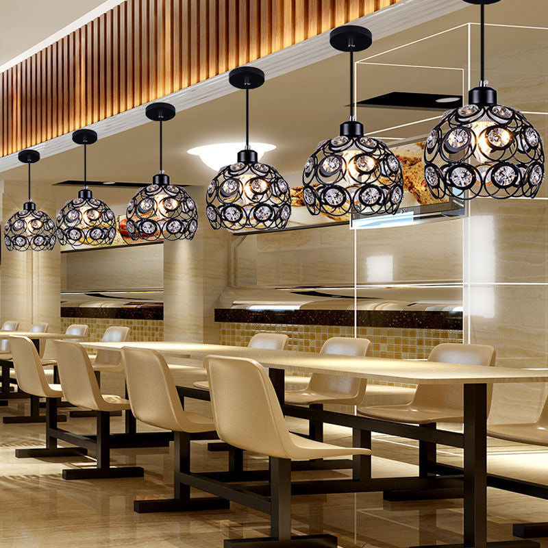 Accoglienza a ciondolo a ciondolo Globe Simplicity Crystal Crystal Dinning Room a sospensione Luce a sospensione