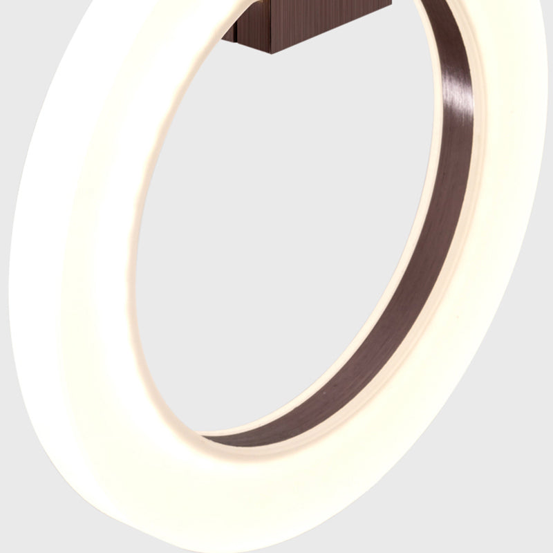 Modernist Hanging Light Ring Shape Acrylic Pendant Lamp for Foyer Bedroom Living Room