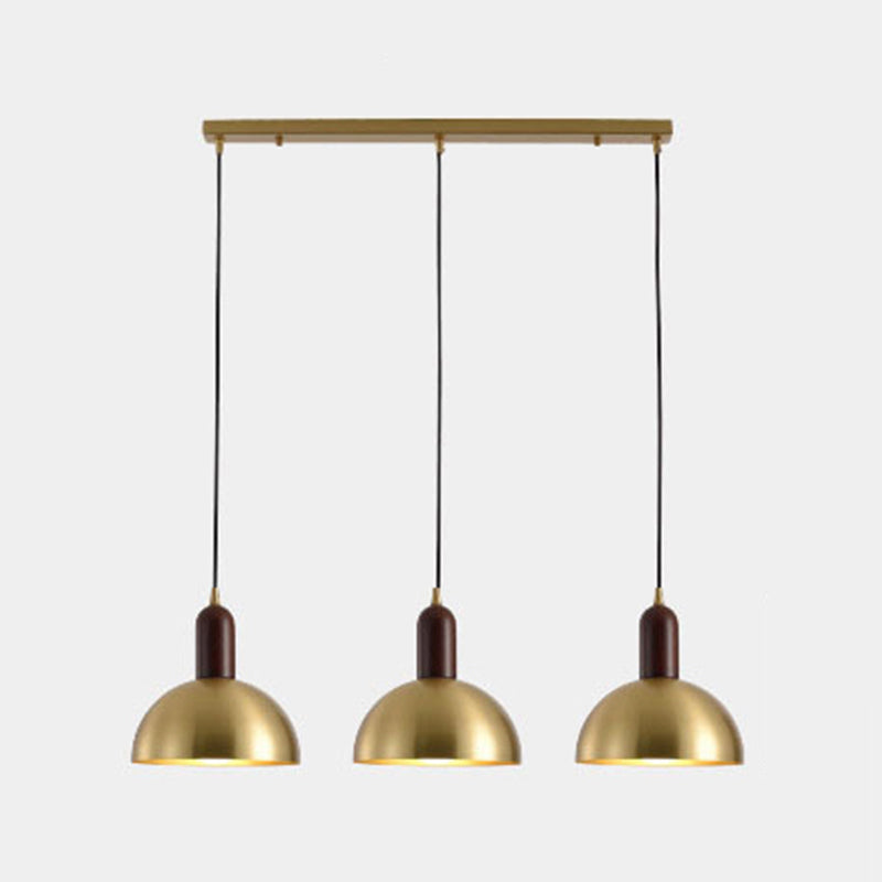 Post-modern Drop Pender Light Simple Style Bowl Forme Métal Métal