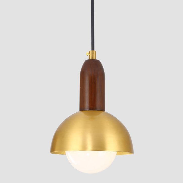 Post-modern Drop Pender Light Simple Style Bowl Forme Métal Métal