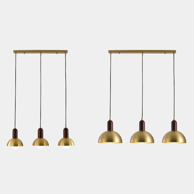 Post-modern Drop Pender Light Simple Style Bowl Forme Métal Métal