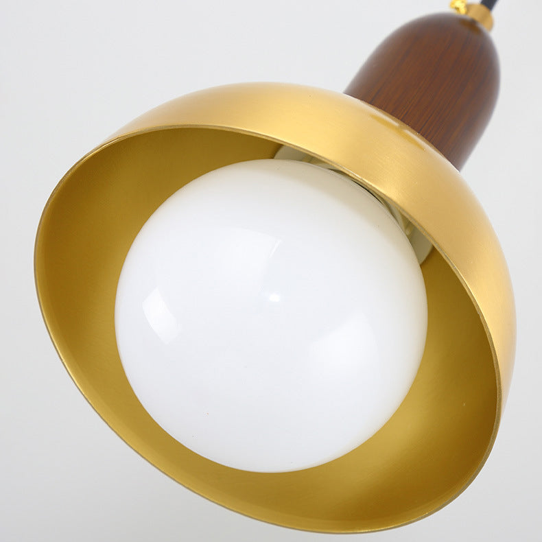 Post-modern Drop Pender Light Simple Style Bowl Forme Métal Métal