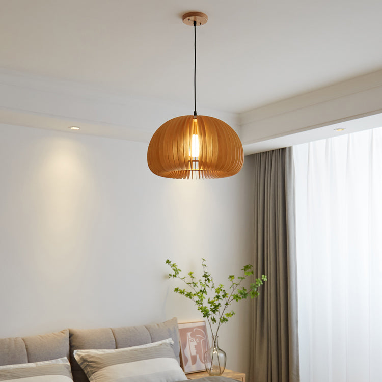 Techo moderno Carril colgante Luz de calabaza de madera Luz colgante para sala de estar para sala de estar