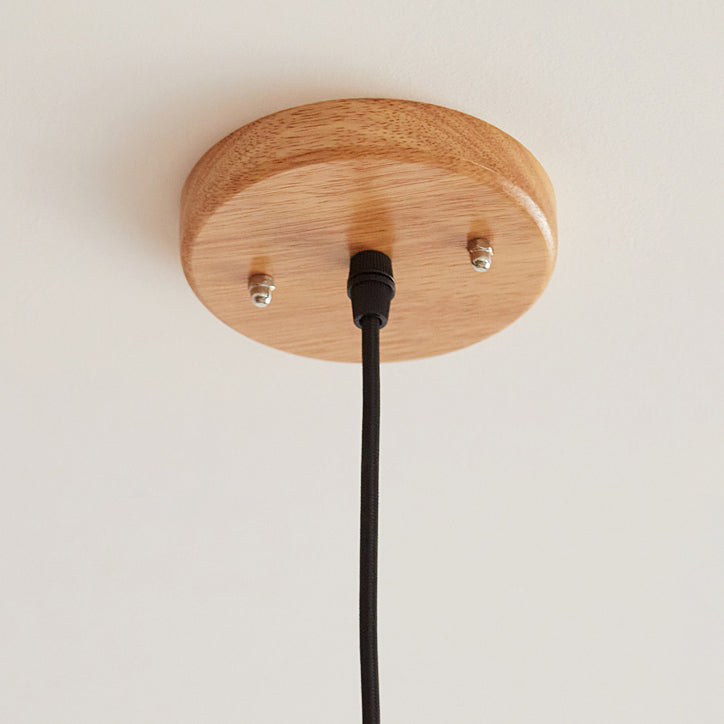 Techo moderno Carril colgante Luz de calabaza de madera Luz colgante para sala de estar para sala de estar