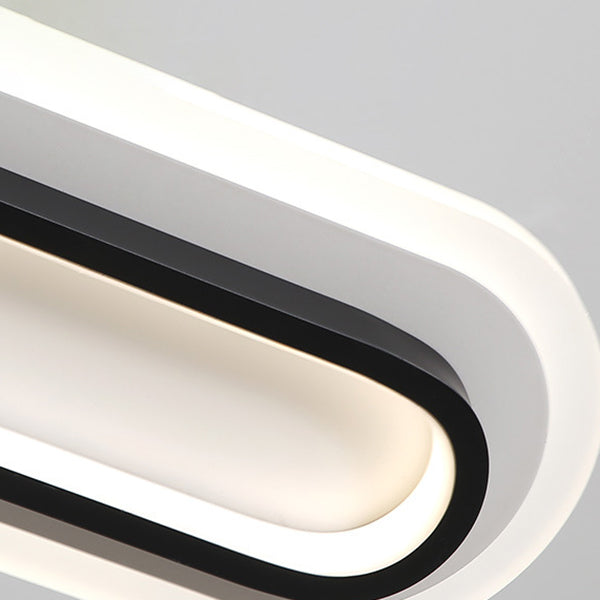 Modern Style Oval Shaped Island Pendant Metal 1 Light Island Light for Restaurant