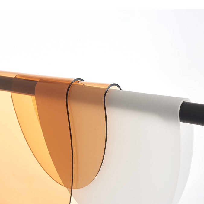 Modern Minimalist Island Light Fixture Half Round Shaped LED Pendant Lamp