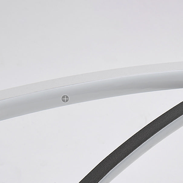 Linear Metallic Island Light Fixture Modernism LED Hanging Lamp Kit Light for Dining Room