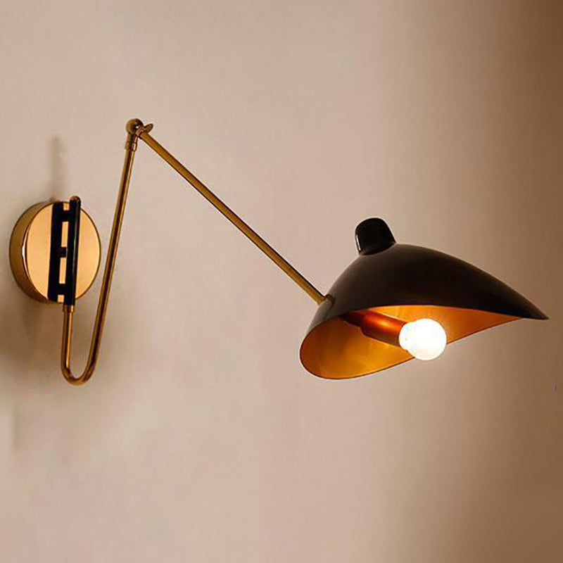 Postmodern metaal Verstelbare SCONCE -verlichtingsarmaturen Eén bol wandgemonteerde verlichting